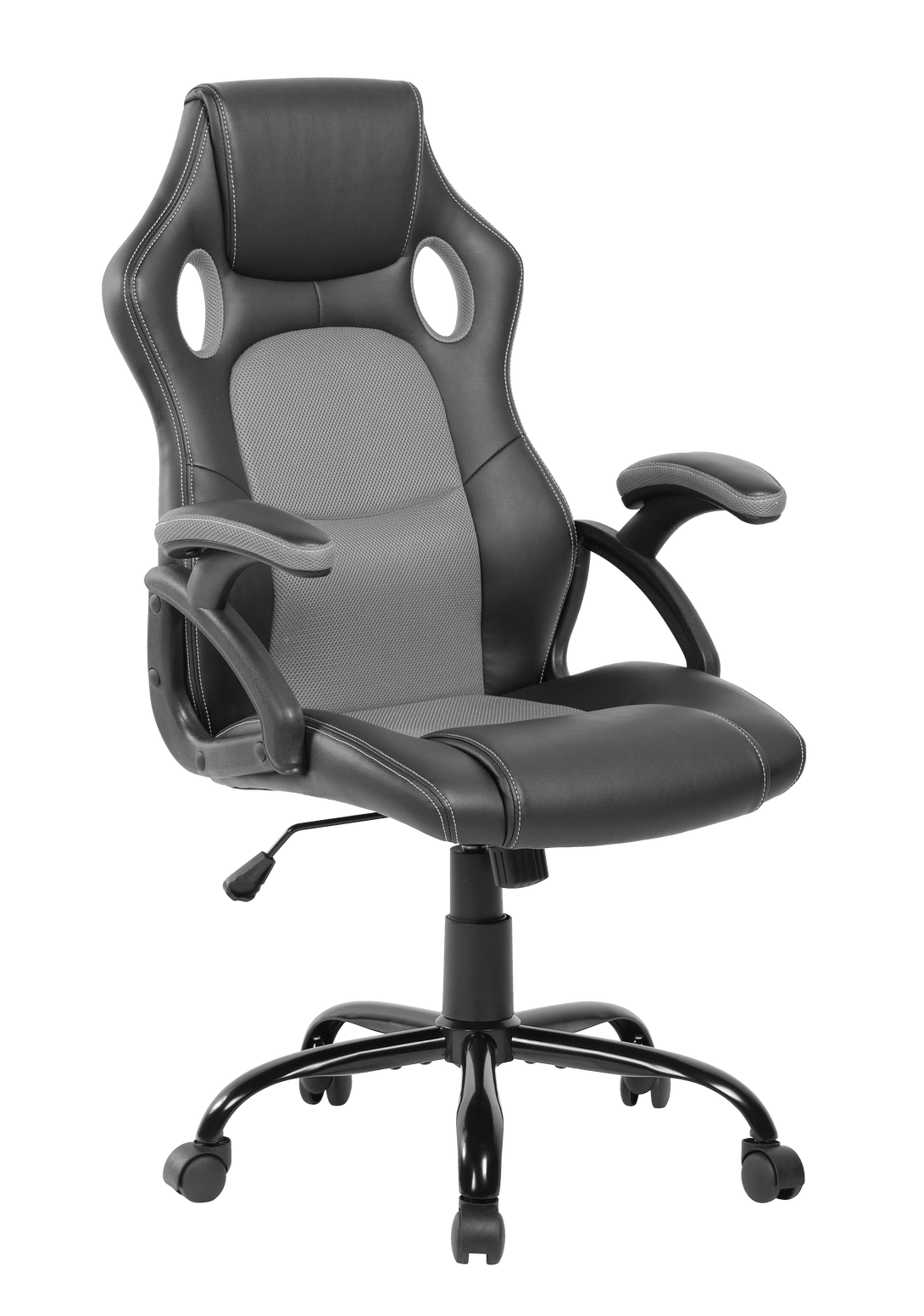 Silla Gamer Yokohama Negro, con Cómodo Espaldar y Rodachines - VIRTUAL MUEBLES