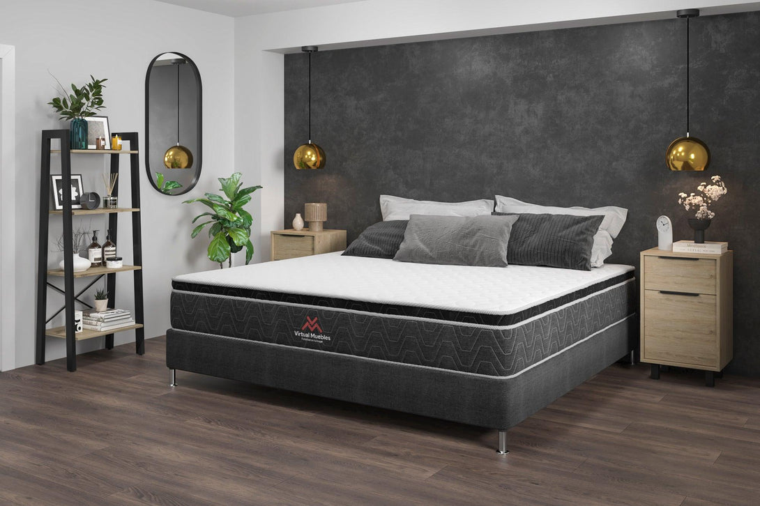 Combo para Habitación Vasco, incluye Base Cama Presidencial.