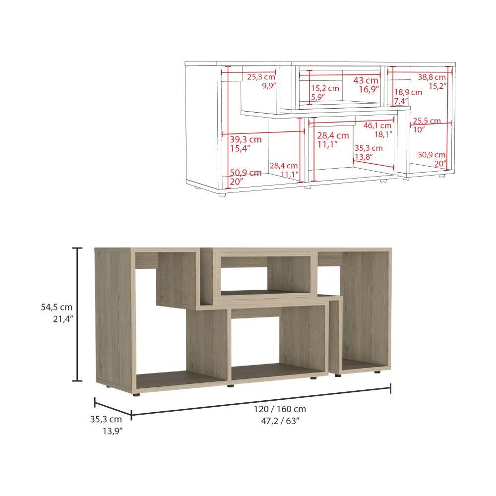 Mesa para TV Ascher color Beige para Sala.