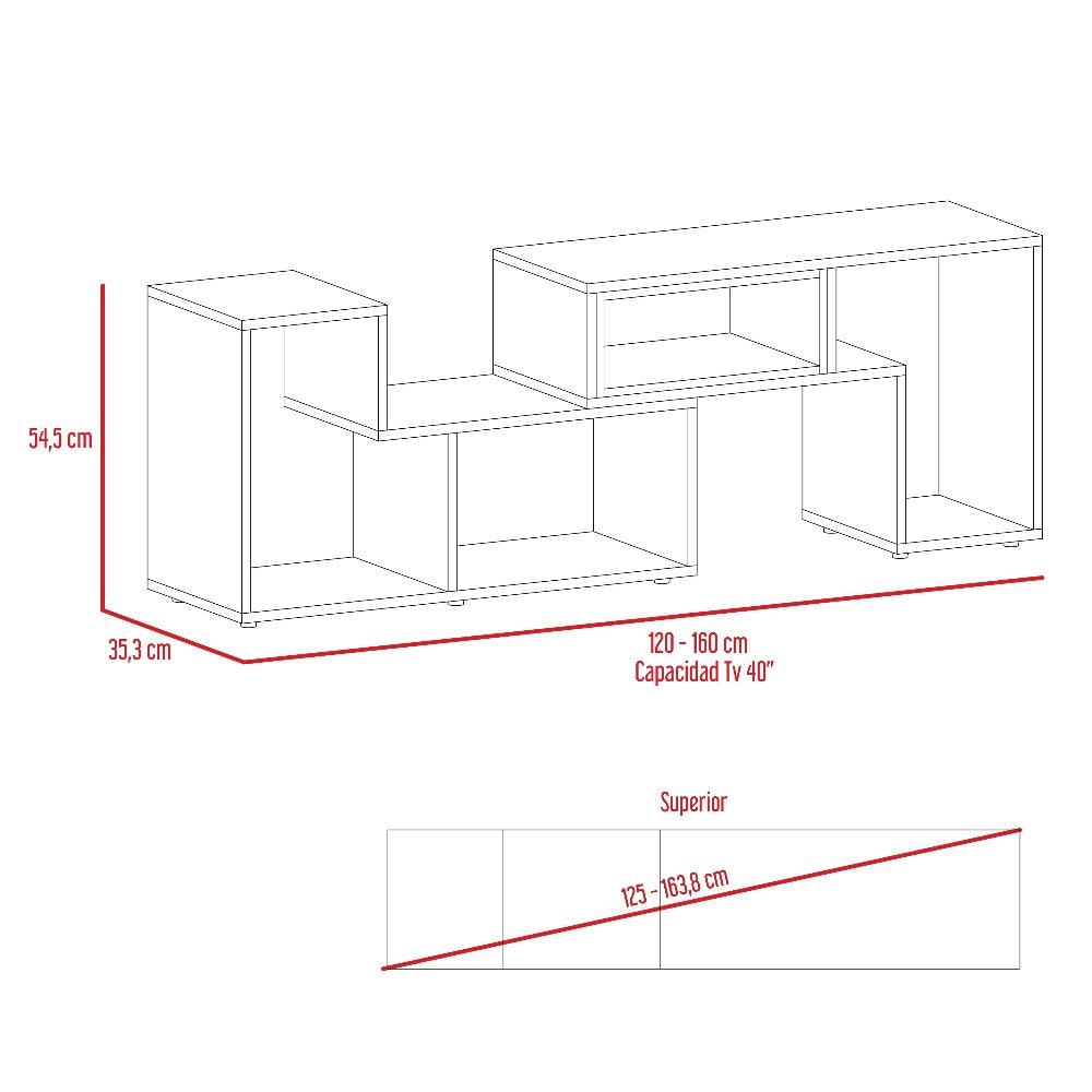 Combo Para Sala Marbella, Incluye Mesa Para Tv Y Mesa De Centro.