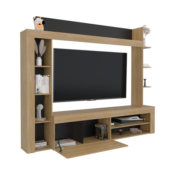 Centro de Entretenimiento Sensi, Fresno Europeo y Wengue, tiene capacidad para tv hasta de 75"