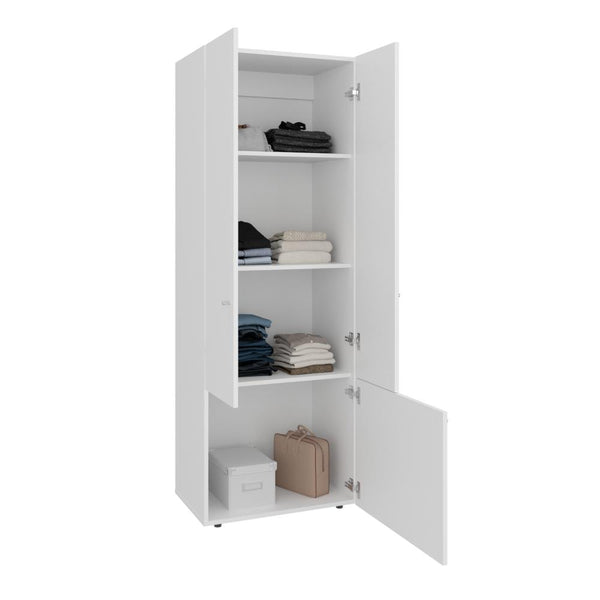 Closet Beico II, Blanco Duqueza, con tres Puertas Abatibles y tres entrepaños