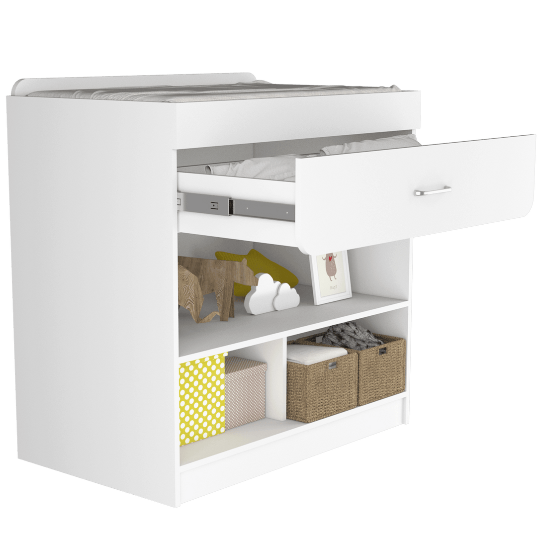 Mueble Cambiador Praga color Blanco para Ambientes.