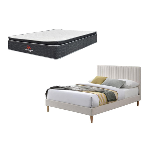 Combo Para Habitación Byako, Incluye Cama Doble y Colchon 140x190