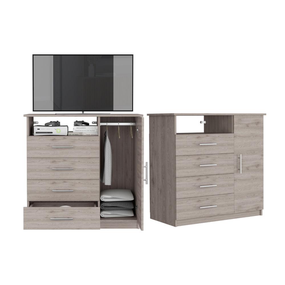 Organizador Barlovento, Humo, con Cuatro Cajones Organizadores ZF X2 - VIRTUAL MUEBLES