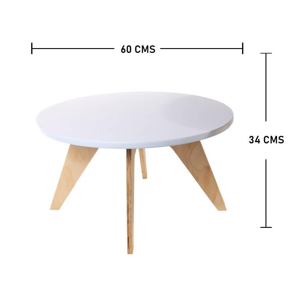 Mesa De Centro Neusa DKO Blanco - VIRTUAL MUEBLES