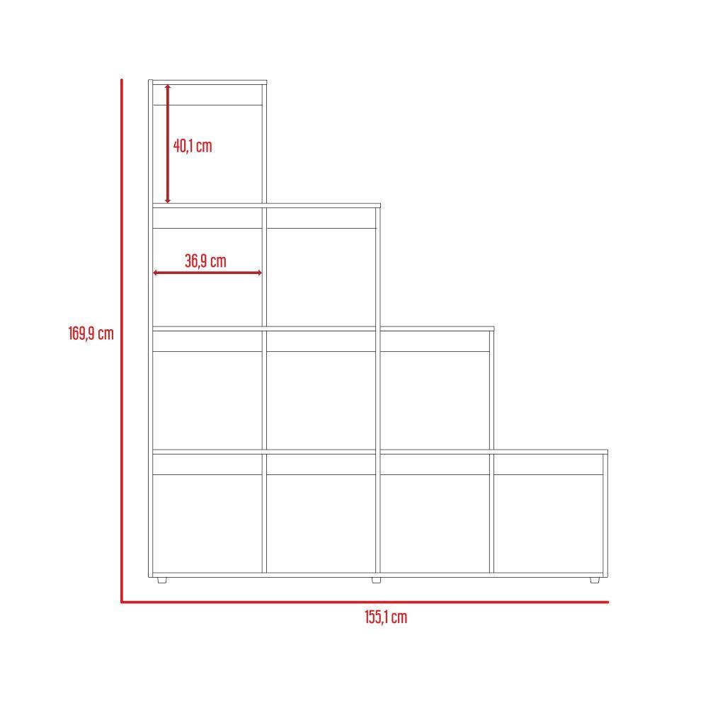 Combo Para Sala Camerun, Incluye Mesa Para Tv Biblioteca Escalera Y Mesa De Centro.