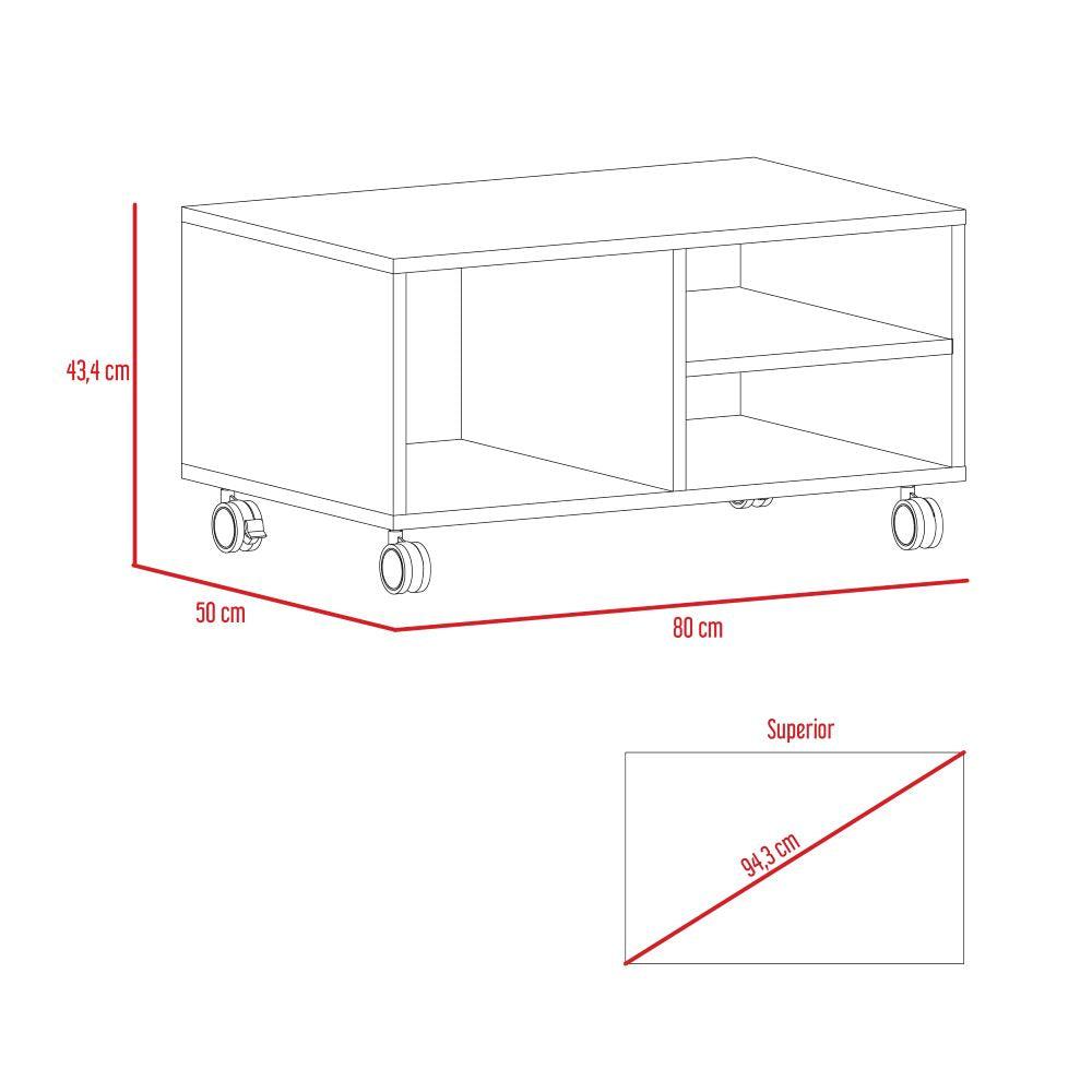 Combo Para Sala Leto, Incluye Mesa Para Tv Vitrina Mesa Auxiliar Y Mesa De Centro.