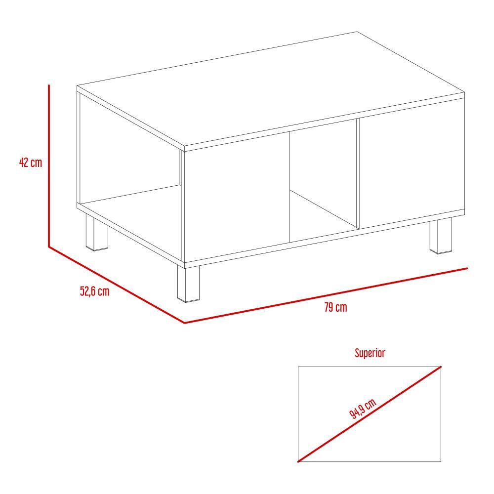 Combo Para Sala Thays, Incluye Mesa Auxiliar Y Bar.