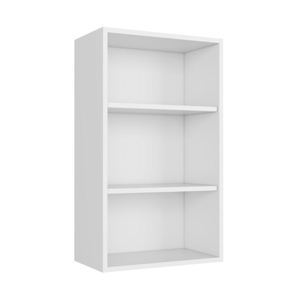 Complemento Gabinete Superior Dibala, Blanco Perla, cuenta con 3 entrepaños - VIRTUAL MUEBLES