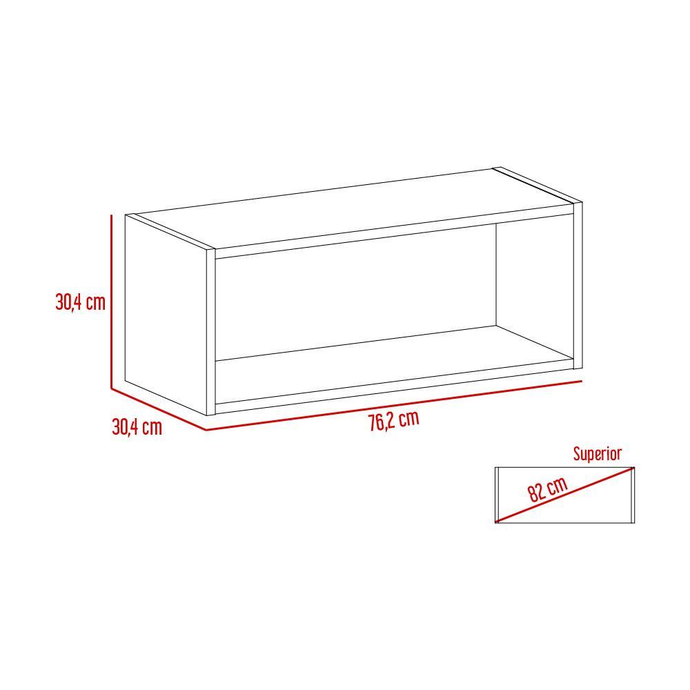 Complemento Gabinete Superior Muris, Blanco Perla, Con Gran capacidad De Almacenamiento - VIRTUAL MUEBLES