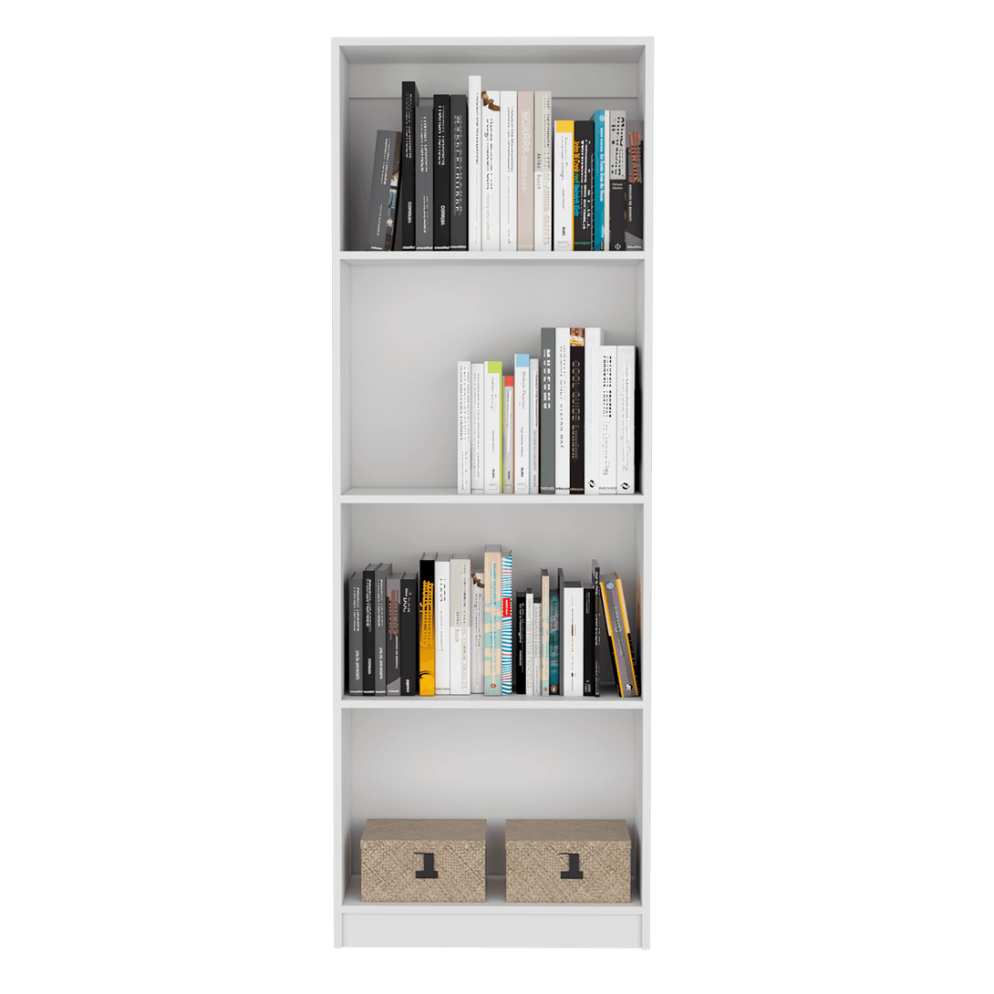 Combo de Bibliotecas Home, Blanco Incluye Tres Bibliotecas y Tres Complementos - VIRTUAL MUEBLES