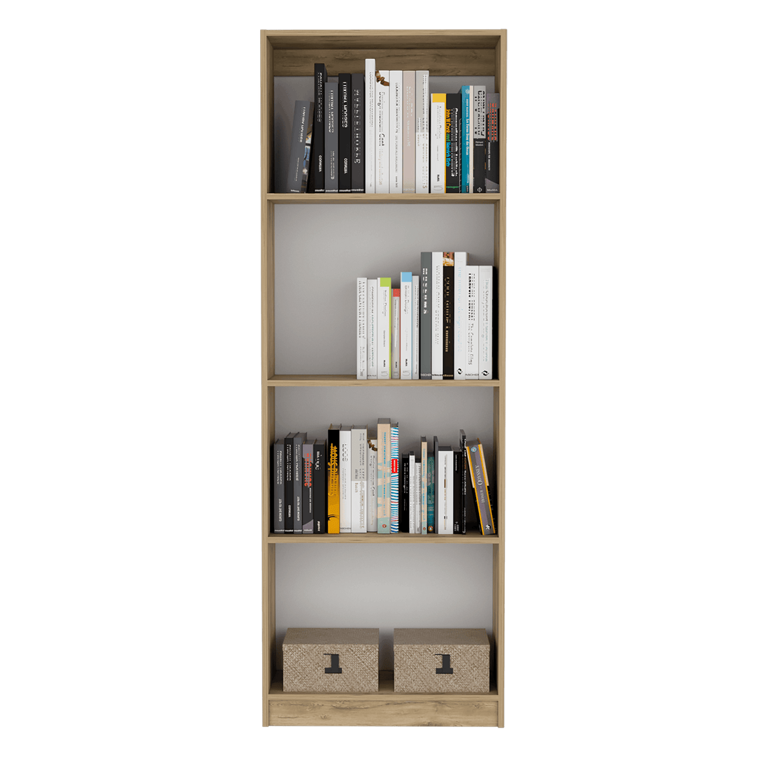 Combo de Bibliotecas Home, Macadamia Incluye Tres Bibliotecas - VIRTUAL MUEBLES