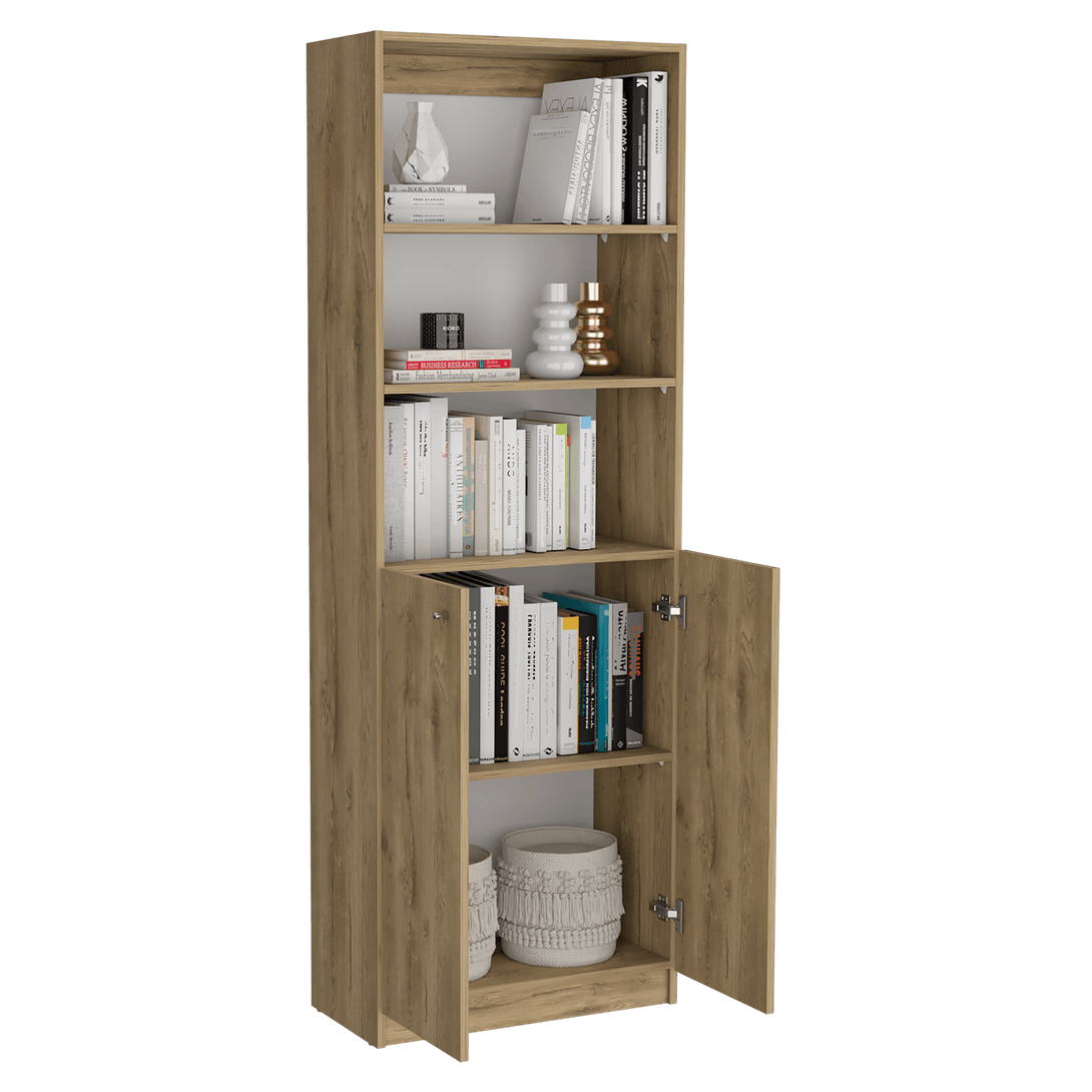 Combo de Bibliotecas Home, Macadamia Incluye Tres Bibliotecas - VIRTUAL MUEBLES