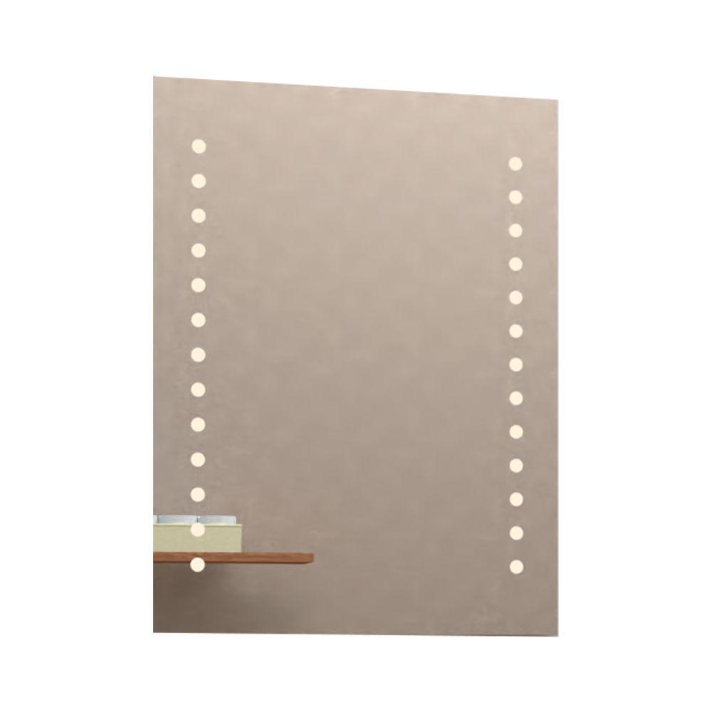 Espejo Bra, En forma rectangular y diseño en sandblasting - VIRTUAL MUEBLES