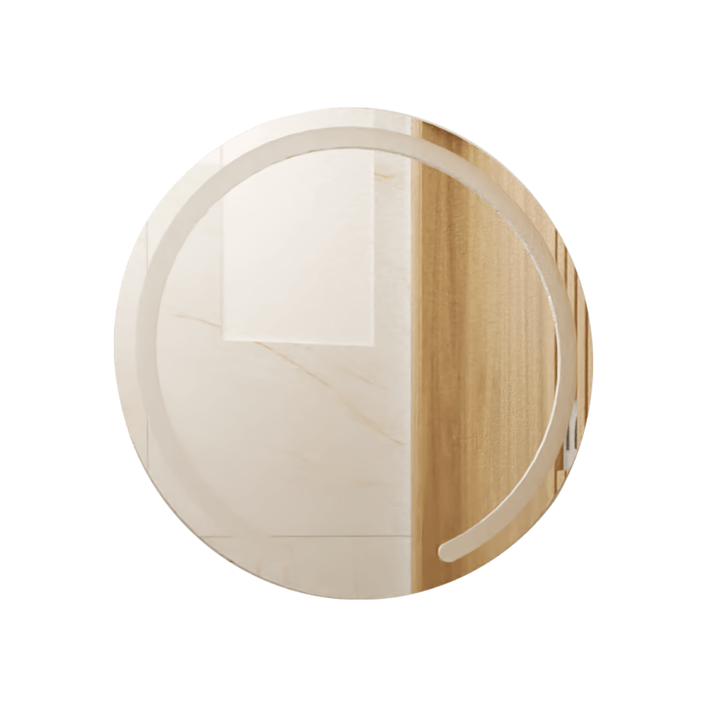 Espejo Ovalle, Circular con Diseño en Sandblasting - VIRTUAL MUEBLES