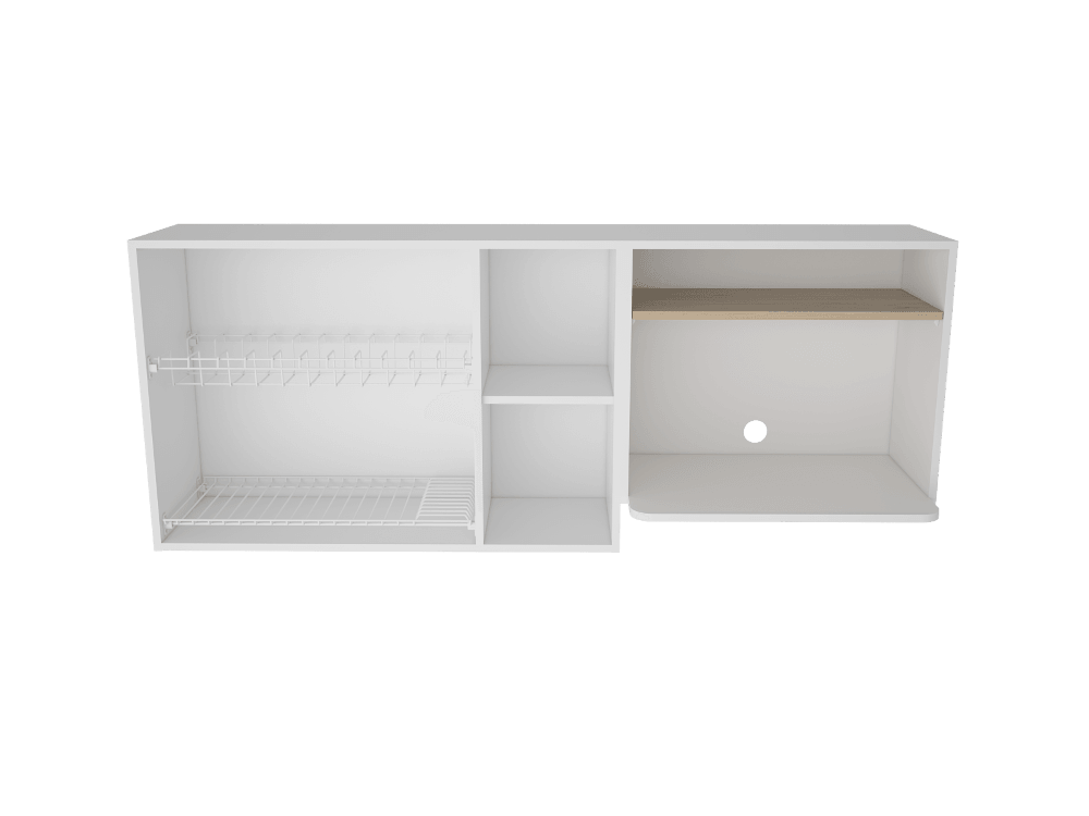 Gabinete Superior Viltex color Beige y Blanco para Cocina.