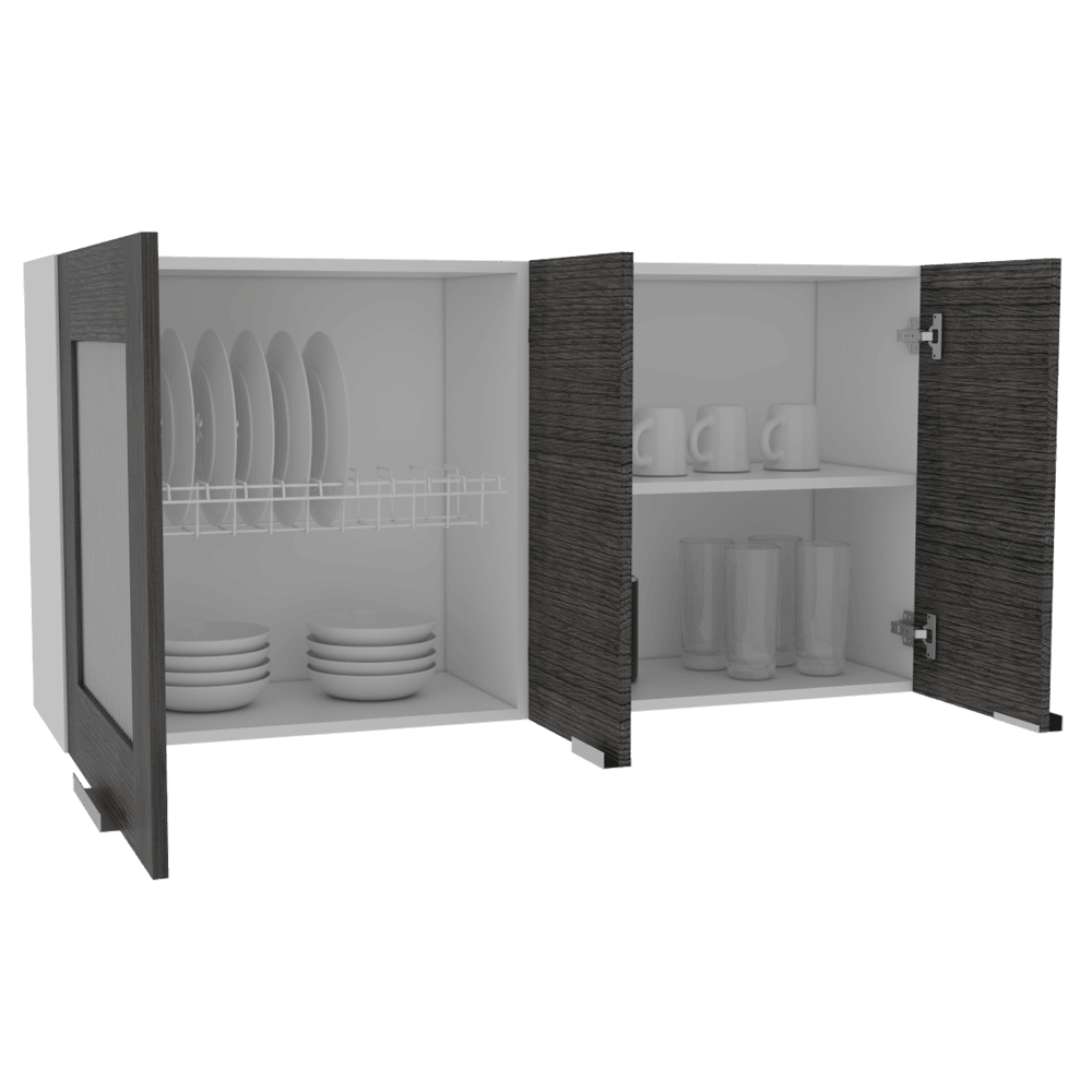 Gabinete Superior Diamante color Gris para Cocina.