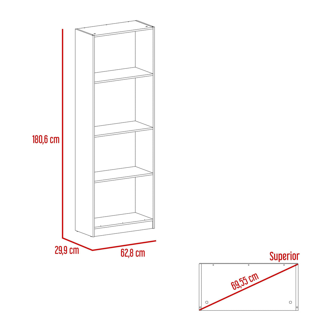 Combo de Bibliotecas Home, Wengue, Incluye Tres Bibliotecas y Tres Complementos - VIRTUAL MUEBLES