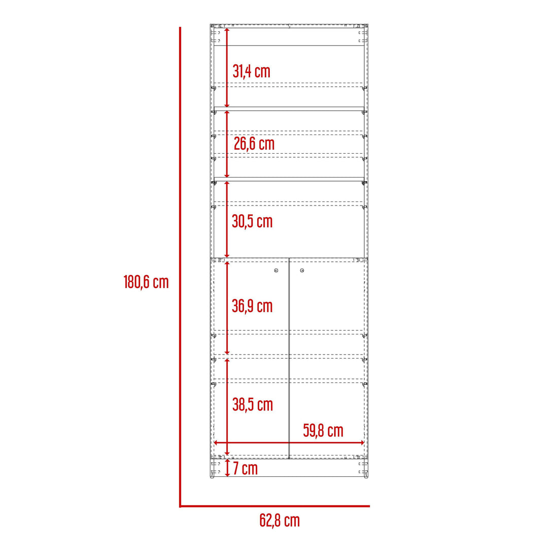 Combo de Bibliotecas Home, Wengue, Incluye Tres Bibliotecas - VIRTUAL MUEBLES