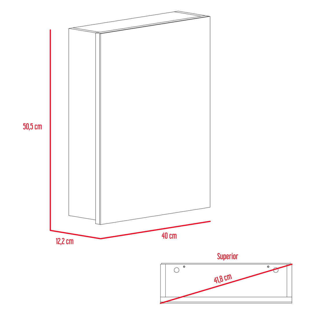 Gabinete de Baño Calix color Wengue X2.