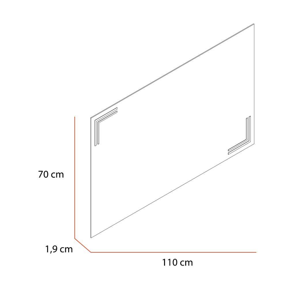 Espejo Iberia, rectangular condiseño en sandblasting - VIRTUAL MUEBLES