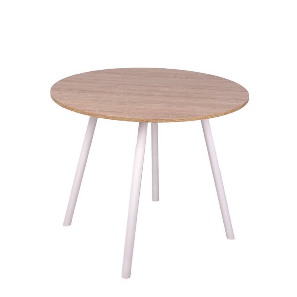 Combo Comedor Redondo DKO Blanco - Vienes - VIRTUAL MUEBLES