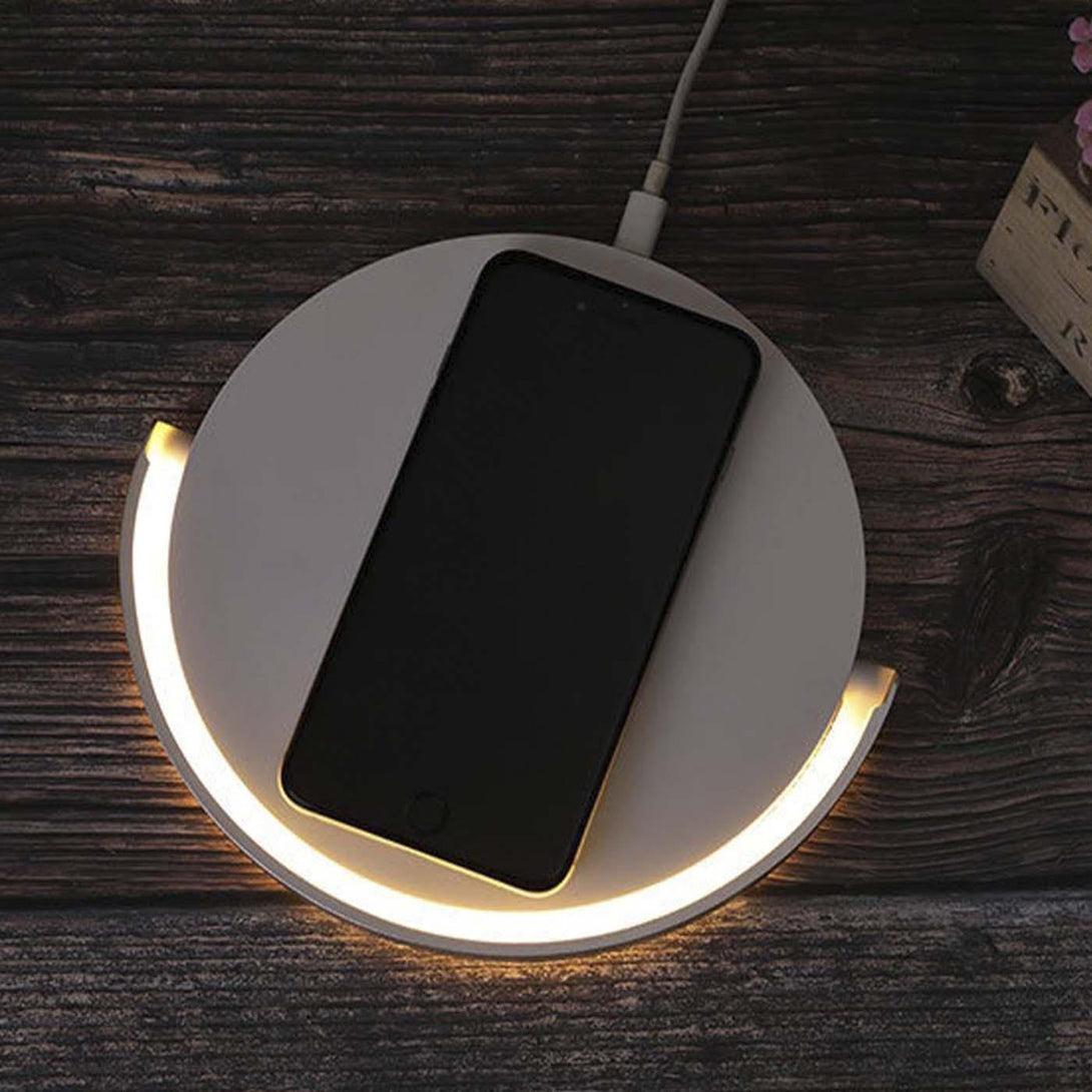 Lámpara de Mesa Led Moon, Blanco - VIRTUAL MUEBLES