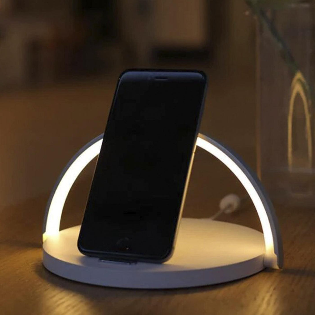 Lámpara de Mesa Led Moon, Blanco - VIRTUAL MUEBLES