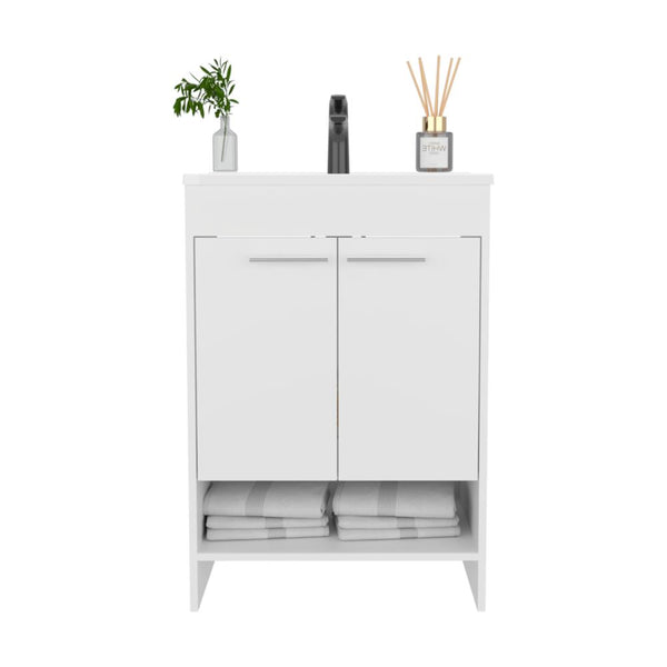 Mueble Para Lavamanos Lorenzo, Blanco Duqueza, Incluye Lavamanos Praia 60 ZF