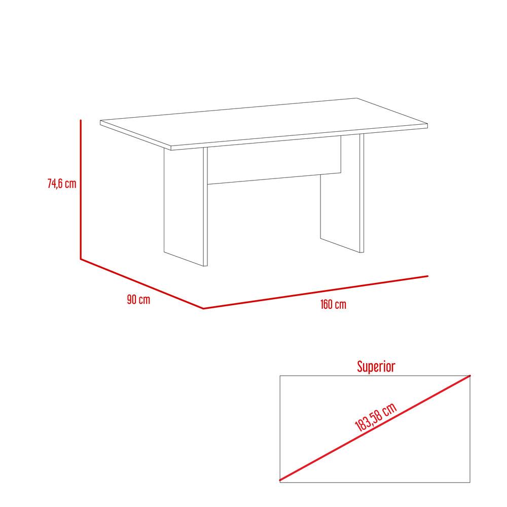 Combo Comedor Demby, Beige, Wengue y Café Claro, Incluye Comedor y 6 Sillas - VIRTUAL MUEBLES