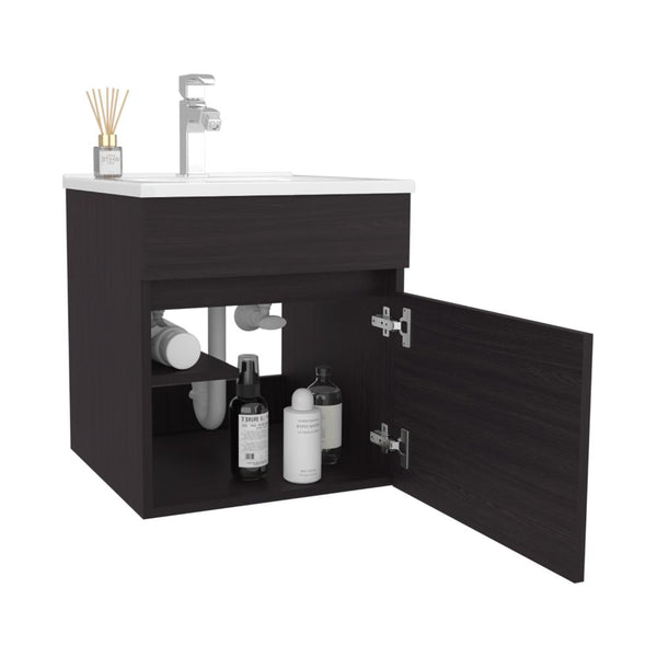 Mueble para Lavamanos Primax, Wengue, con Espacio Para Ubicar Objetos de Aseo ZF