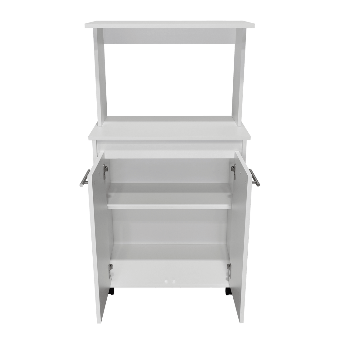 Módulo Microondas Delfi, Blanco, con Dos Puertas Batientes - VIRTUAL MUEBLES