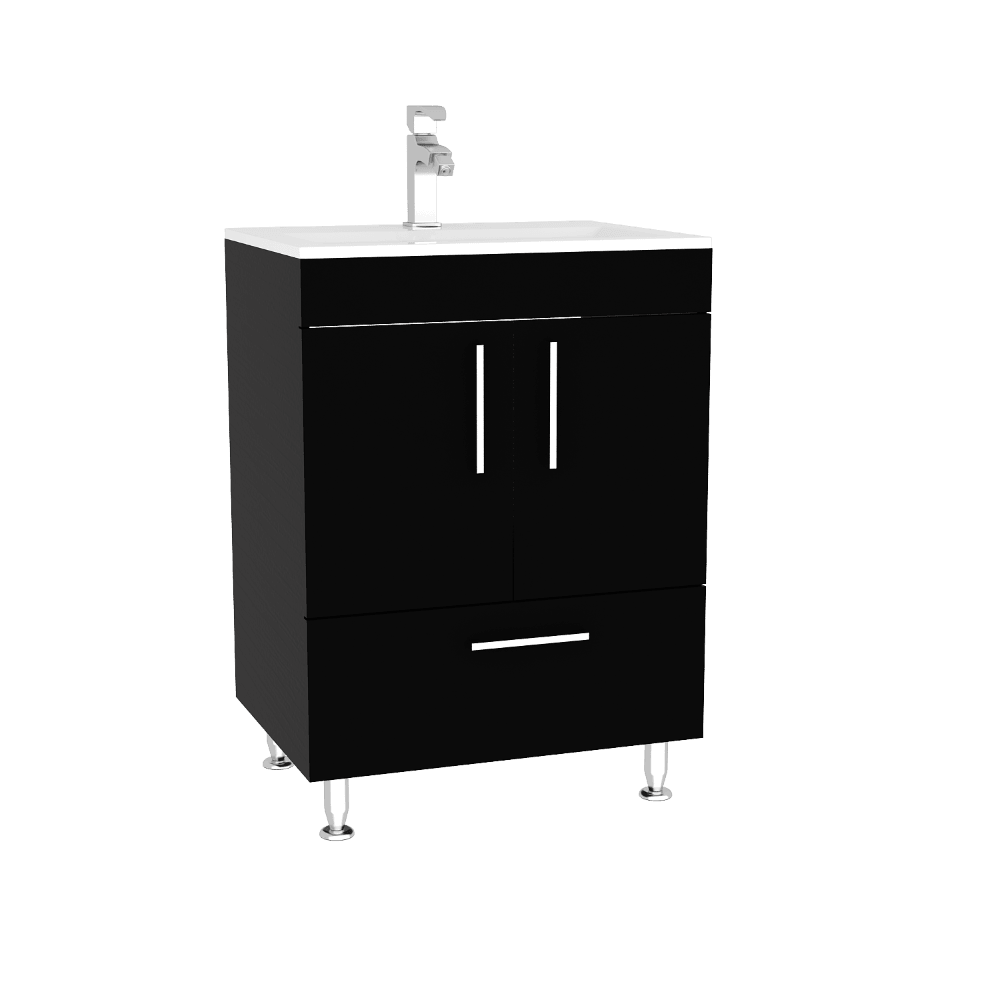 Mueble Lavamanos Homer color Wengue Para Baño.