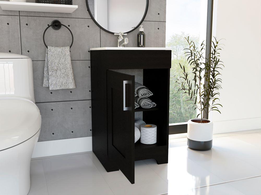 Mueble Lavamanos Apolis color Miel Para Baño.