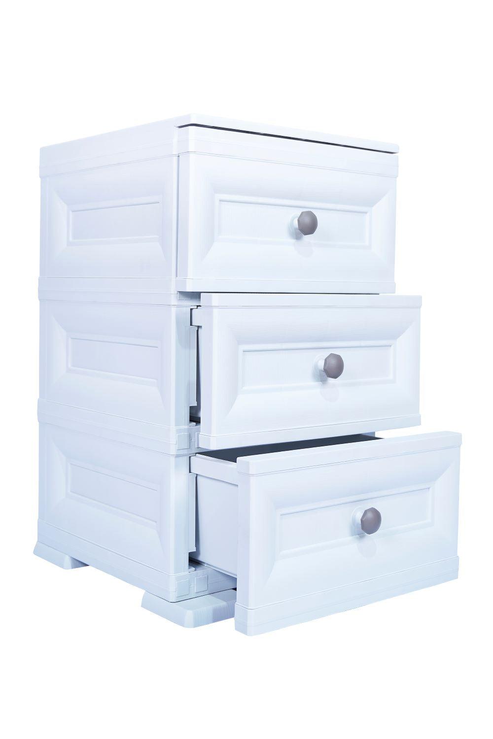 Mueble Organizador Elegance Matisse color Blanco Duqueza para Habitación.