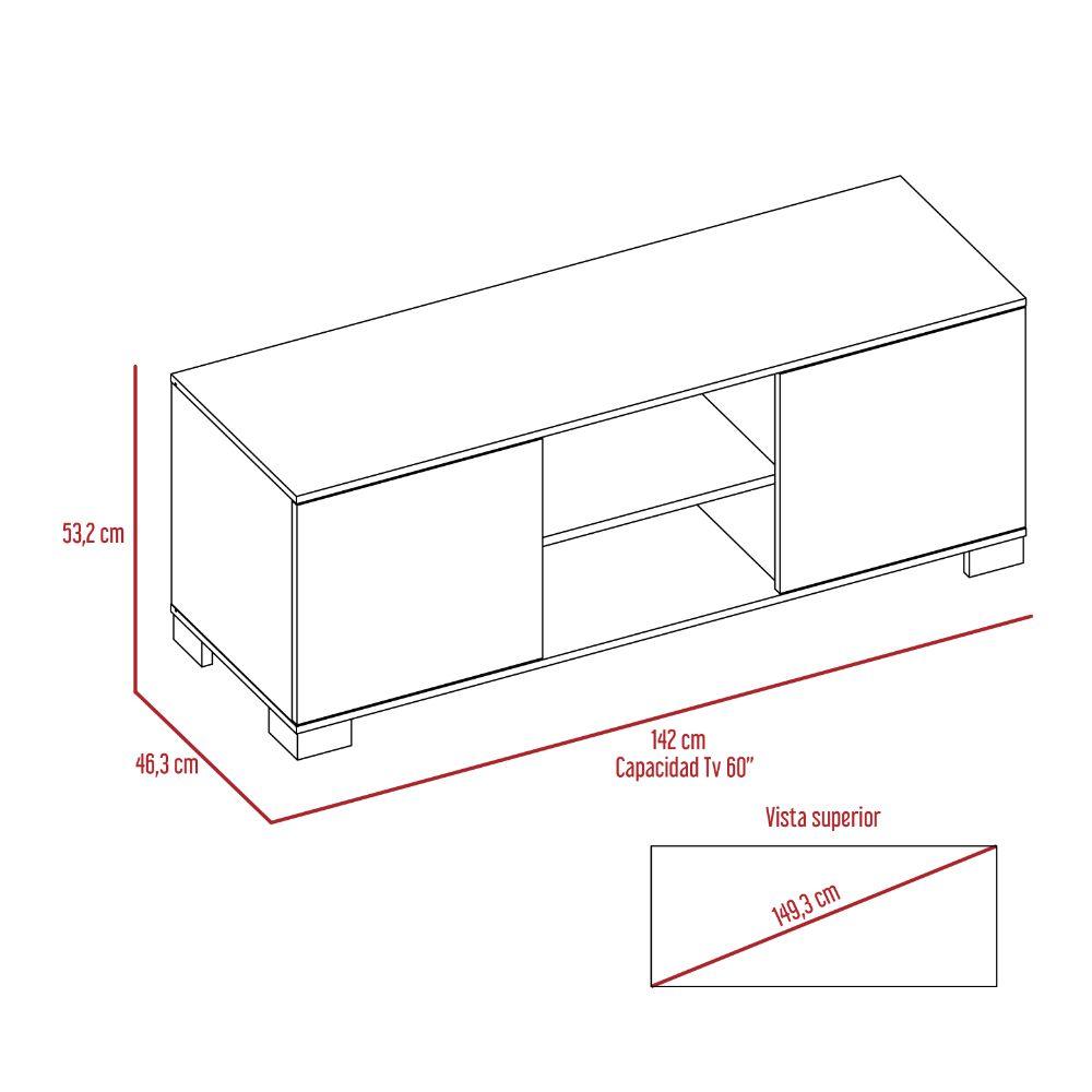 Mesa Para Tv Rayo color Blanco para Sala.