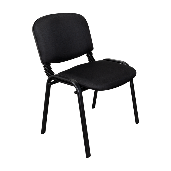 Silla Interlocutora, Negro, Con espaldar y diseño sencillo sin brazo X4