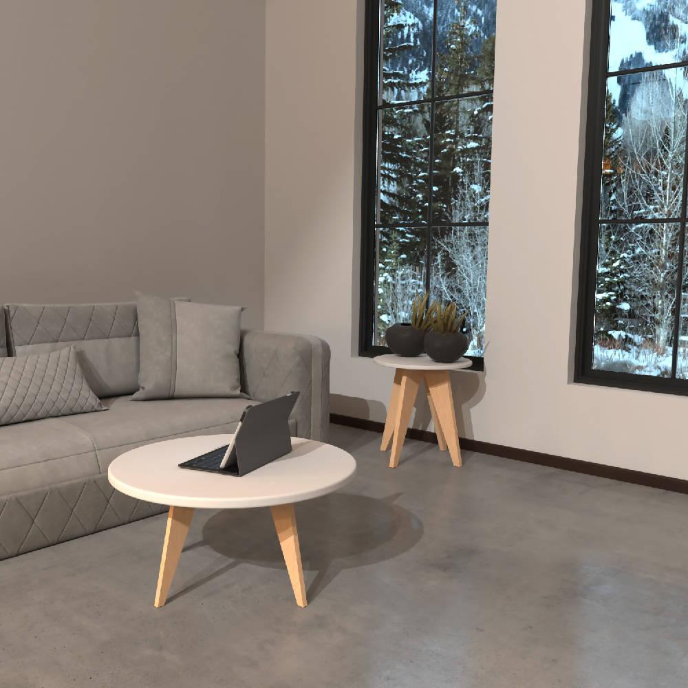 Mesa De Centro Neusa DKO Blanco - VIRTUAL MUEBLES