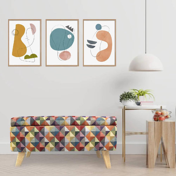 Banqueta Puff Baul DKO Colors - VIRTUAL MUEBLES